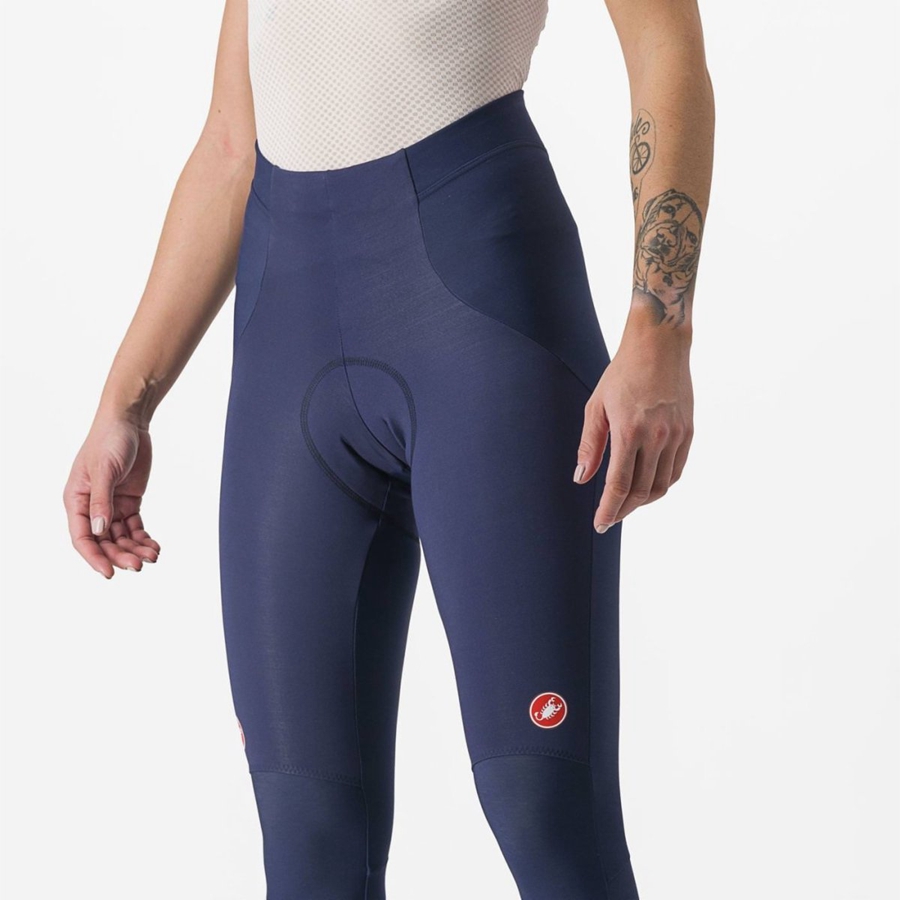 Castelli SORPASSO RoS W Leggings Női Kék Titán | VJYQBAF-36