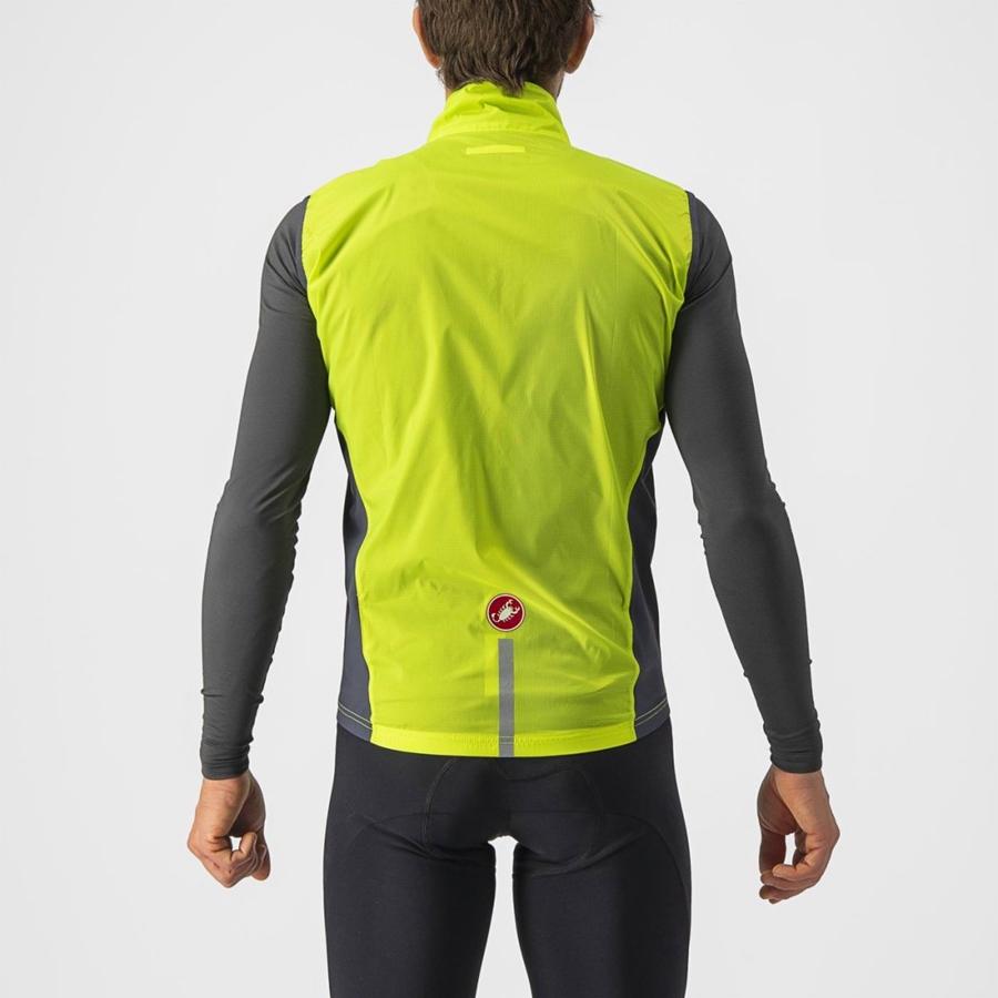 Castelli SQUADRA STRETCH Mellény Férfi Világos Zöld Sötétszürke | SFABQDR-57