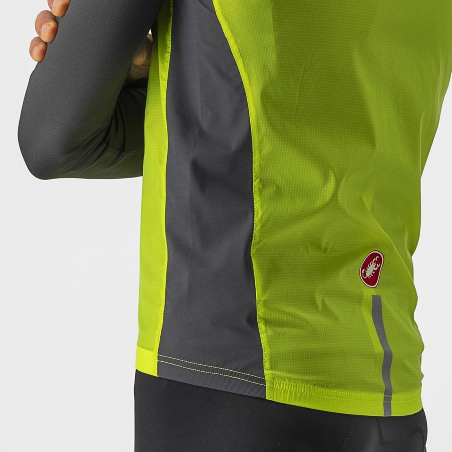 Castelli SQUADRA STRETCH Mellény Férfi Világos Zöld Sötétszürke | SFABQDR-57