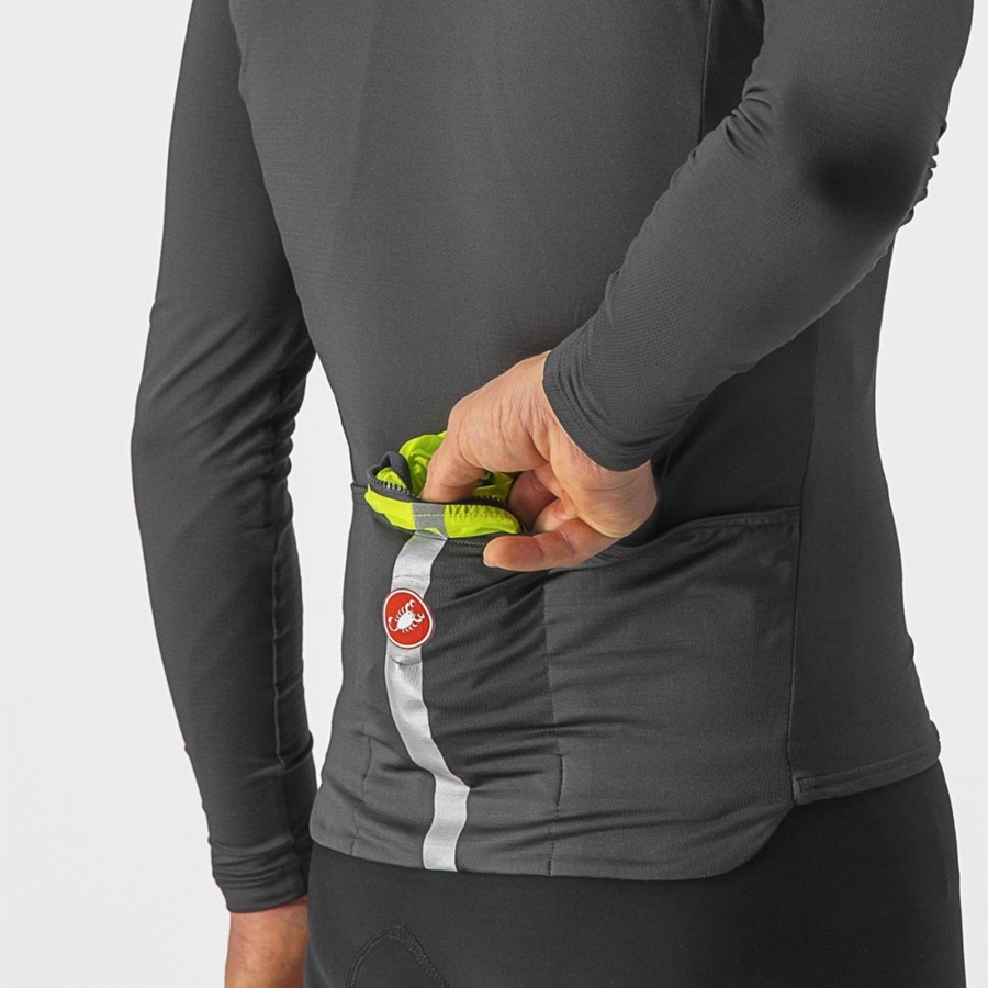 Castelli SQUADRA STRETCH Mellény Férfi Világos Zöld Sötétszürke | SFABQDR-57