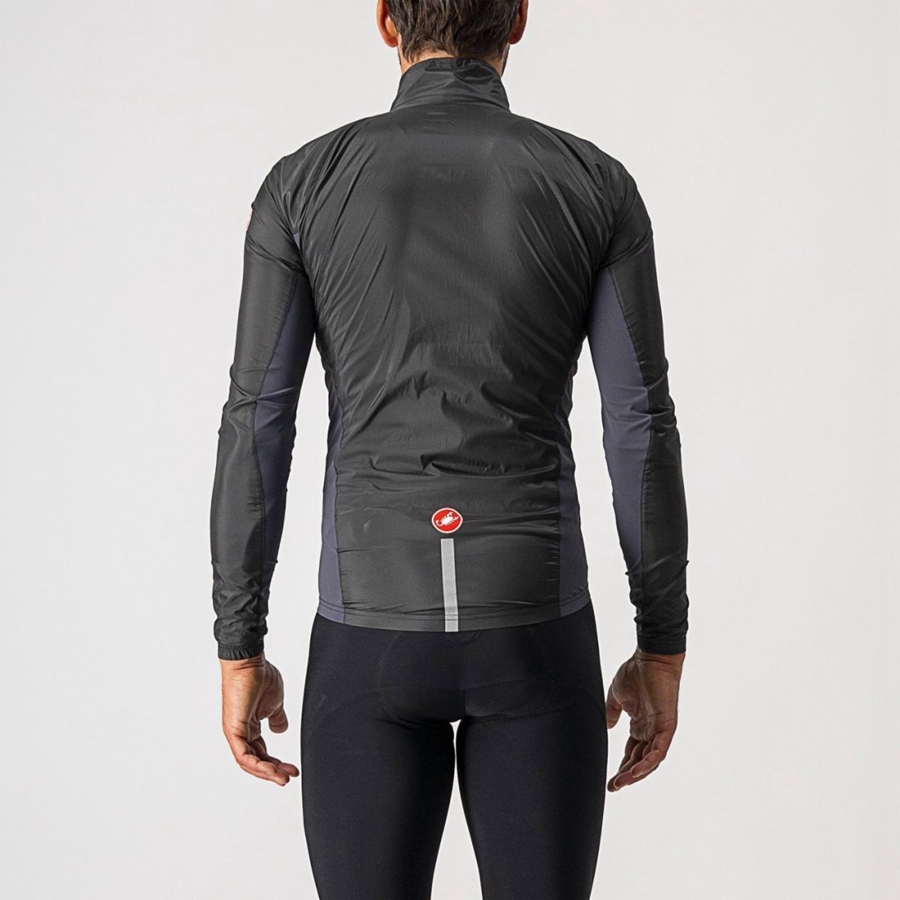 Castelli SQUADRA STRETCH Védelem Férfi Fekete Sötétszürke | NSYWDLK-59