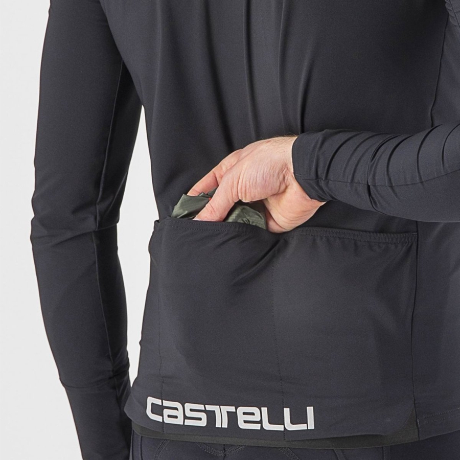 Castelli SQUADRA STRETCH Védelem Férfi Zöld Sötétszürke | PKNSVHI-87