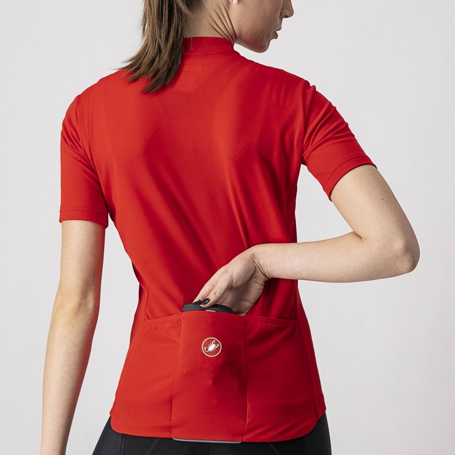 Castelli SQUADRA STRETCH W Védelem Női Fekete Sötétszürke | ZMPWKFX-98