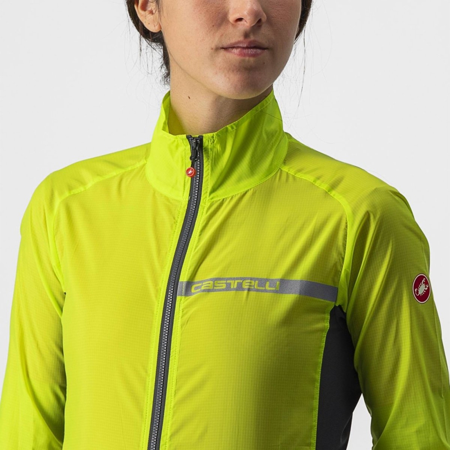 Castelli SQUADRA STRETCH W Védelem Női Világos Zöld Sötétszürke | IQXLBEP-51