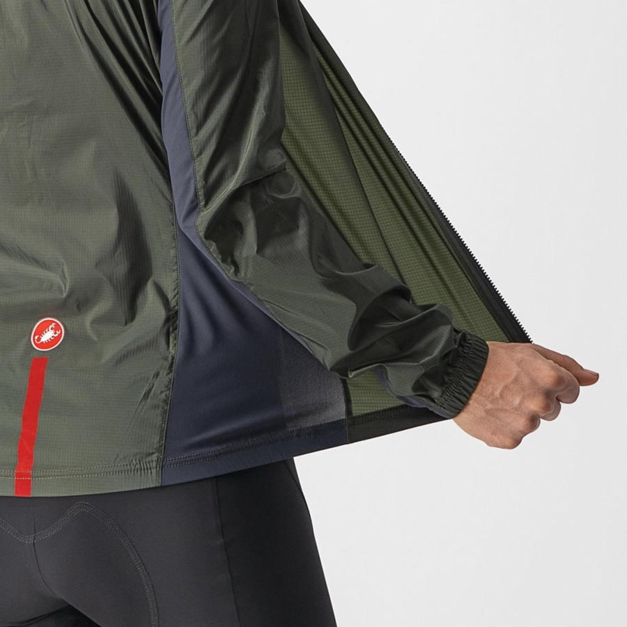 Castelli SQUADRA STRETCH W Védelem Női Zöld Sötétszürke | BYMLQRO-40