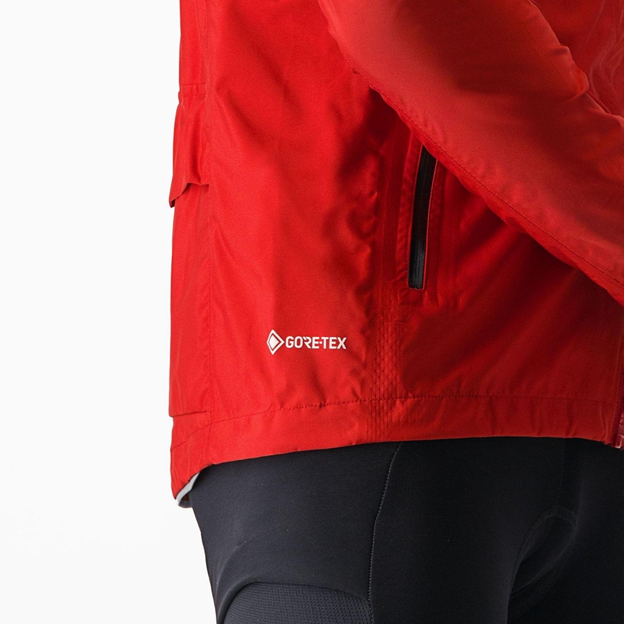 Castelli TRAIL GT Kabát Férfi Piros | CTWVARH-73