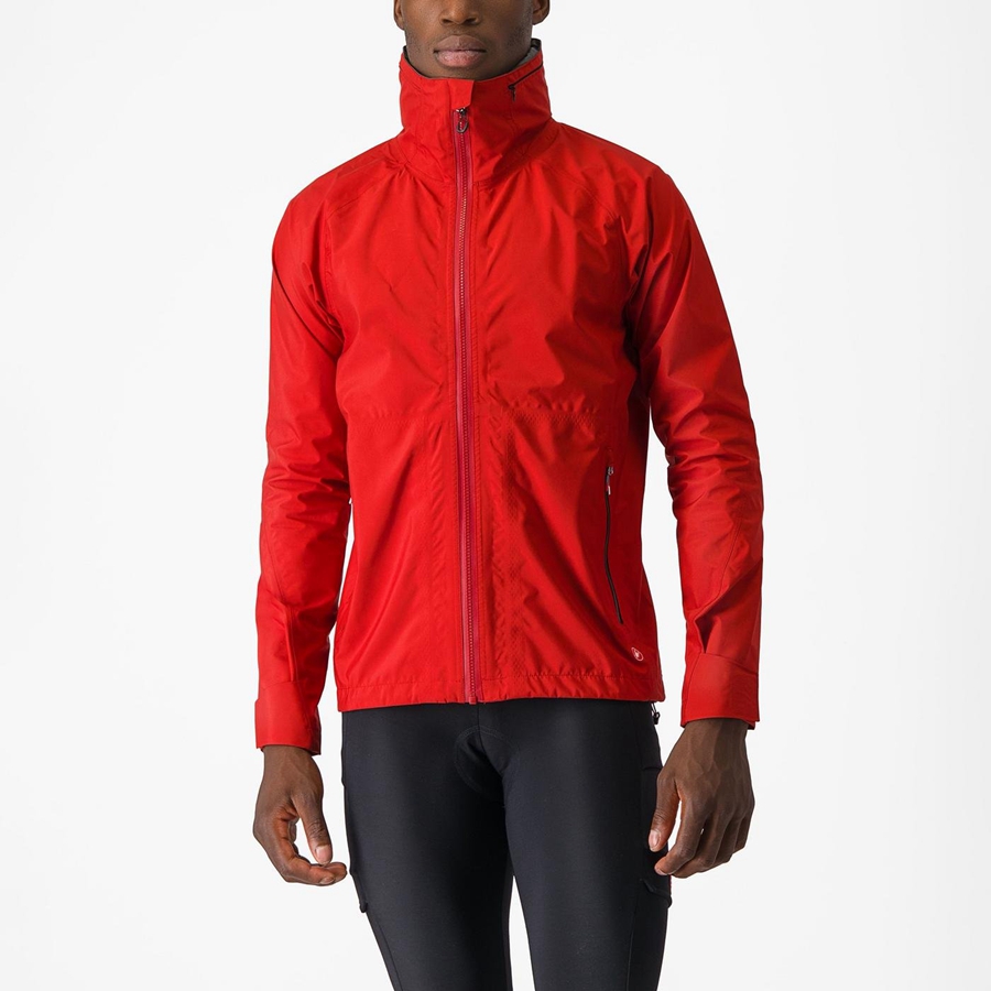 Castelli TRAIL GT Kabát Férfi Piros | CTWVARH-73