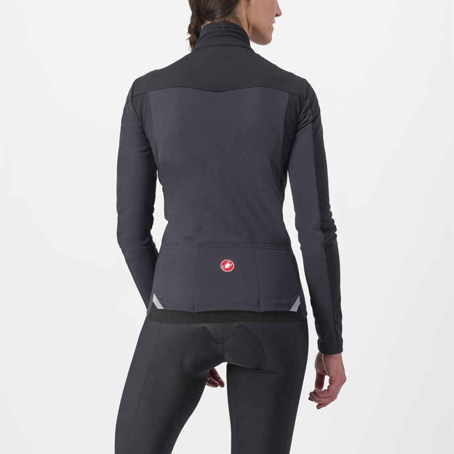 Castelli TRANSITION 2 W Kabát Női Fekete | MKWVNTX-30