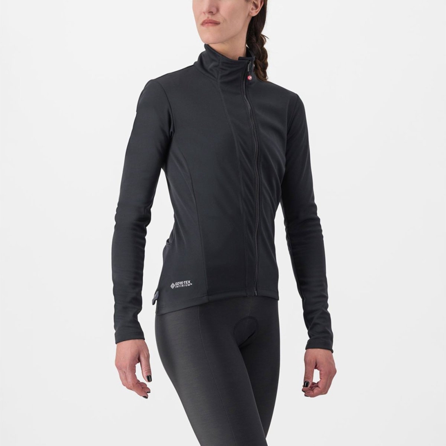 Castelli TRANSITION 2 W Kabát Női Fekete | MKWVNTX-30