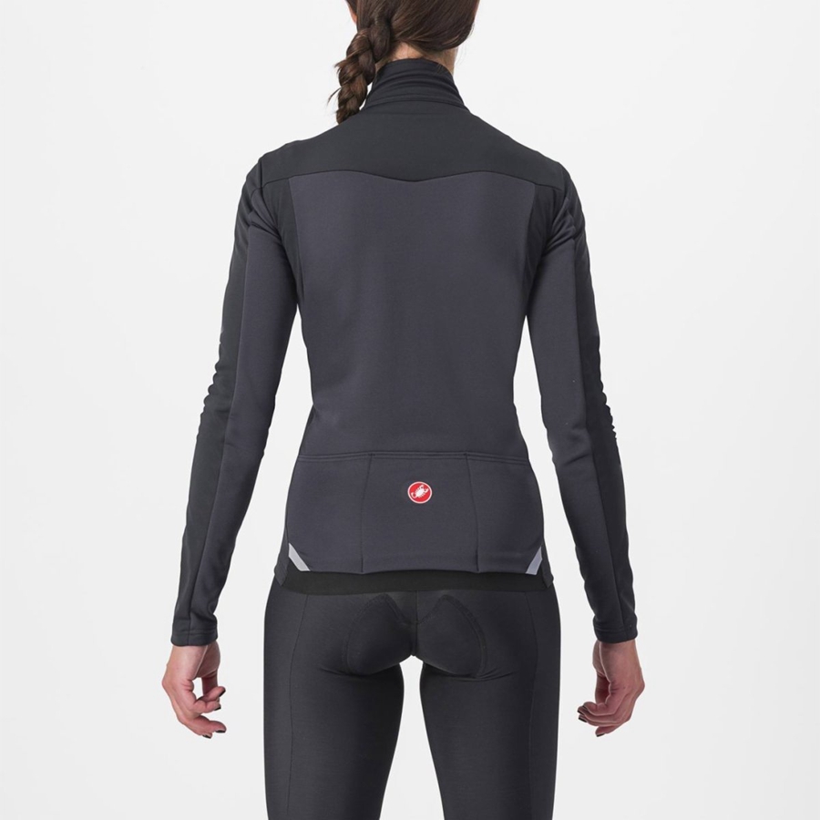 Castelli TRANSITION 2 W Kabát Női Fekete | MKWVNTX-30