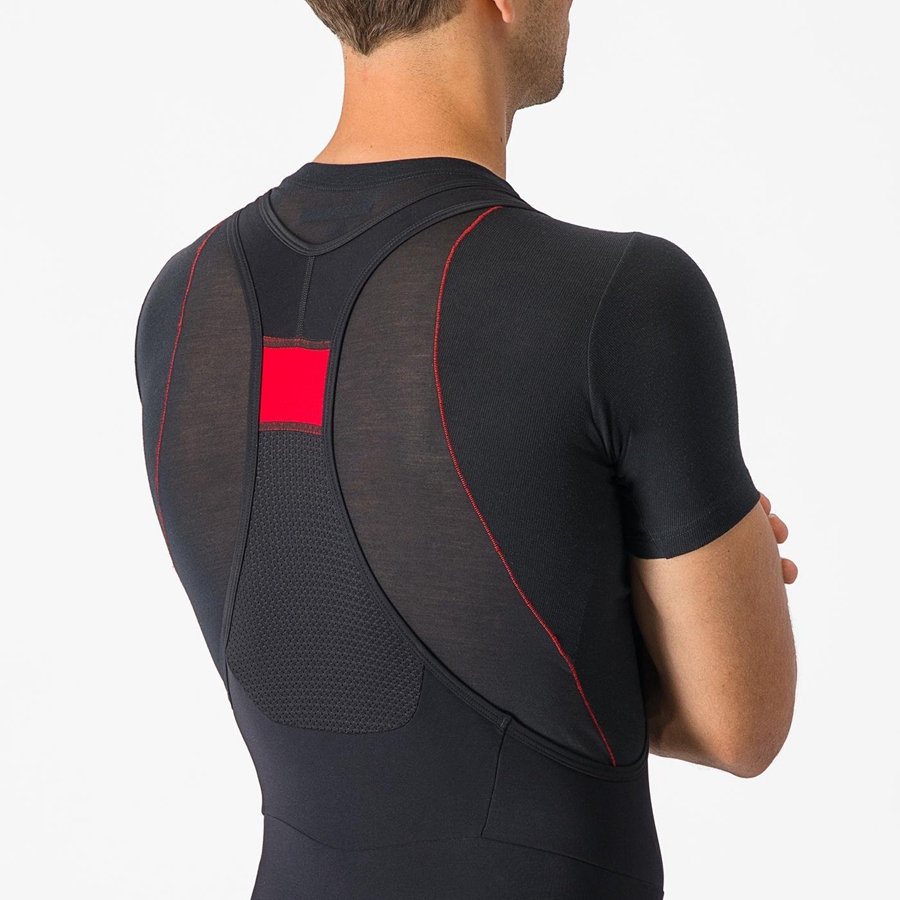 Castelli TUTTO NANO Harisnya Bib-vel Férfi Fekete | SCZLAPG-28