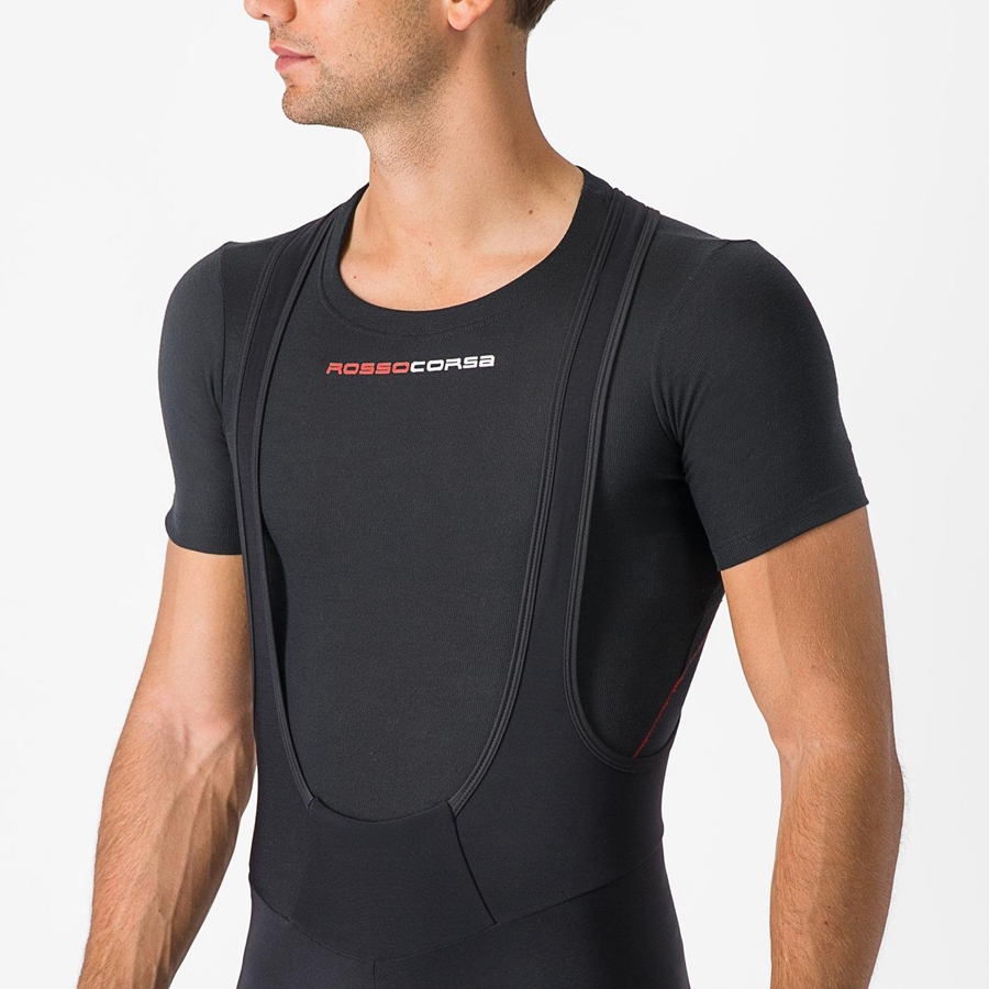 Castelli TUTTO NANO Harisnya Bib-vel Férfi Fekete | SCZLAPG-28