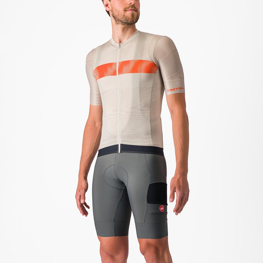 Castelli UNLIMITED ENDURANCE Mez Férfi Titán Narancssárga Piros | LPZYGWI-05