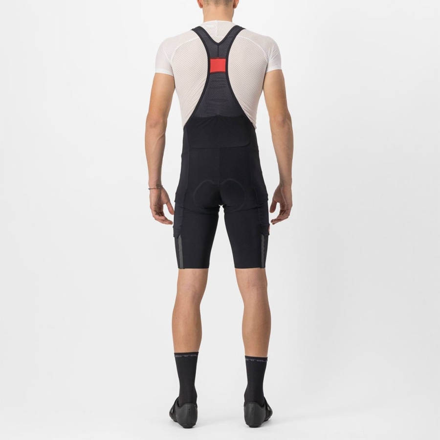 Castelli UNLIMITED THERMAL Rövidnadrág Bib-vel Férfi Fekete | IBNSOFE-48