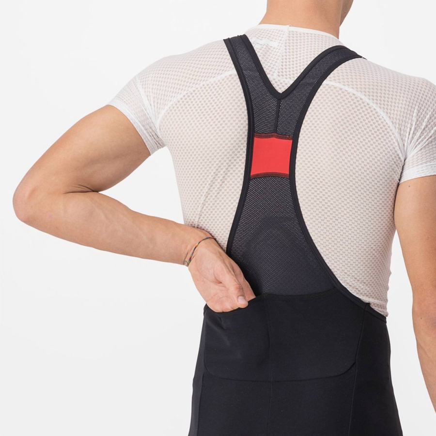 Castelli UNLIMITED THERMAL Rövidnadrág Bib-vel Férfi Fekete | IBNSOFE-48