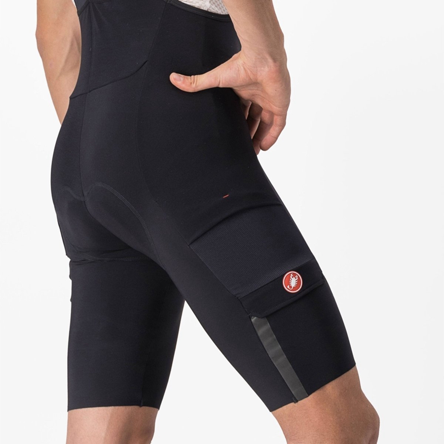 Castelli UNLIMITED THERMAL Rövidnadrág Bib-vel Férfi Fekete | IBNSOFE-48