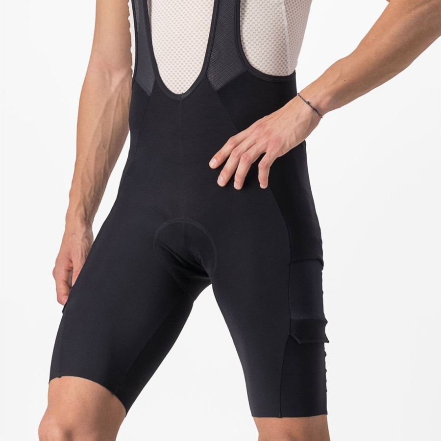 Castelli UNLIMITED THERMAL Rövidnadrág Bib-vel Férfi Fekete | IBNSOFE-48