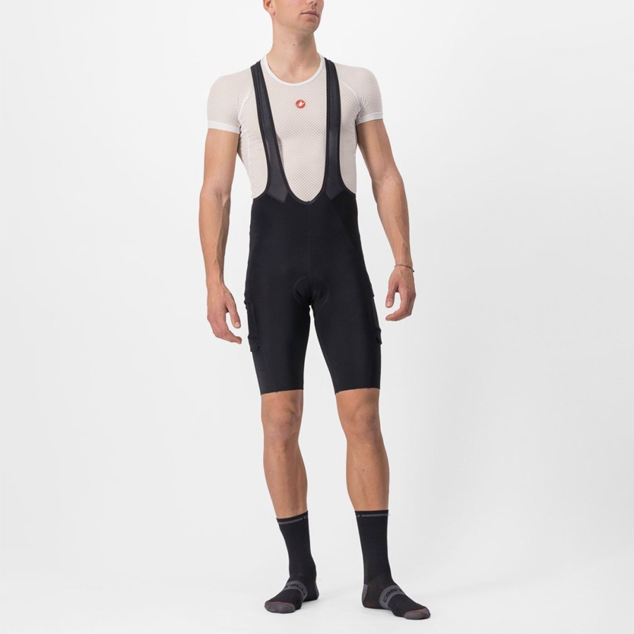 Castelli UNLIMITED THERMAL Rövidnadrág Bib-vel Férfi Fekete | IBNSOFE-48