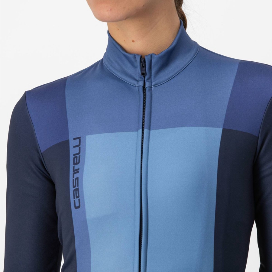 Castelli UNLIMITED W THERMAL Mez Női Kék Kék | BZHESMR-29