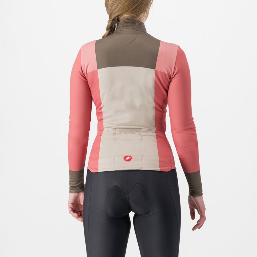 Castelli UNLIMITED W THERMAL Mez Női Piros | RBDWUJK-79