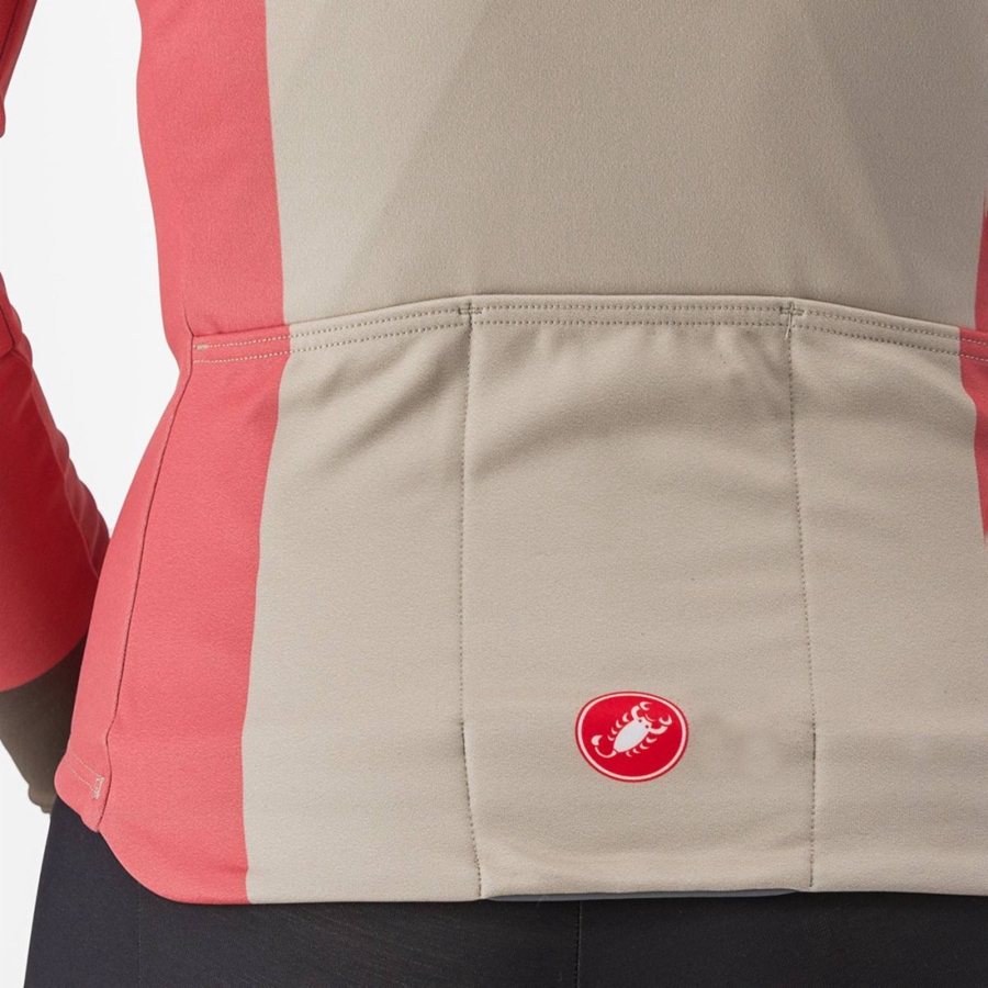 Castelli UNLIMITED W THERMAL Mez Női Piros | RBDWUJK-79