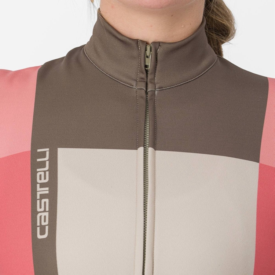 Castelli UNLIMITED W THERMAL Mez Női Piros | RBDWUJK-79