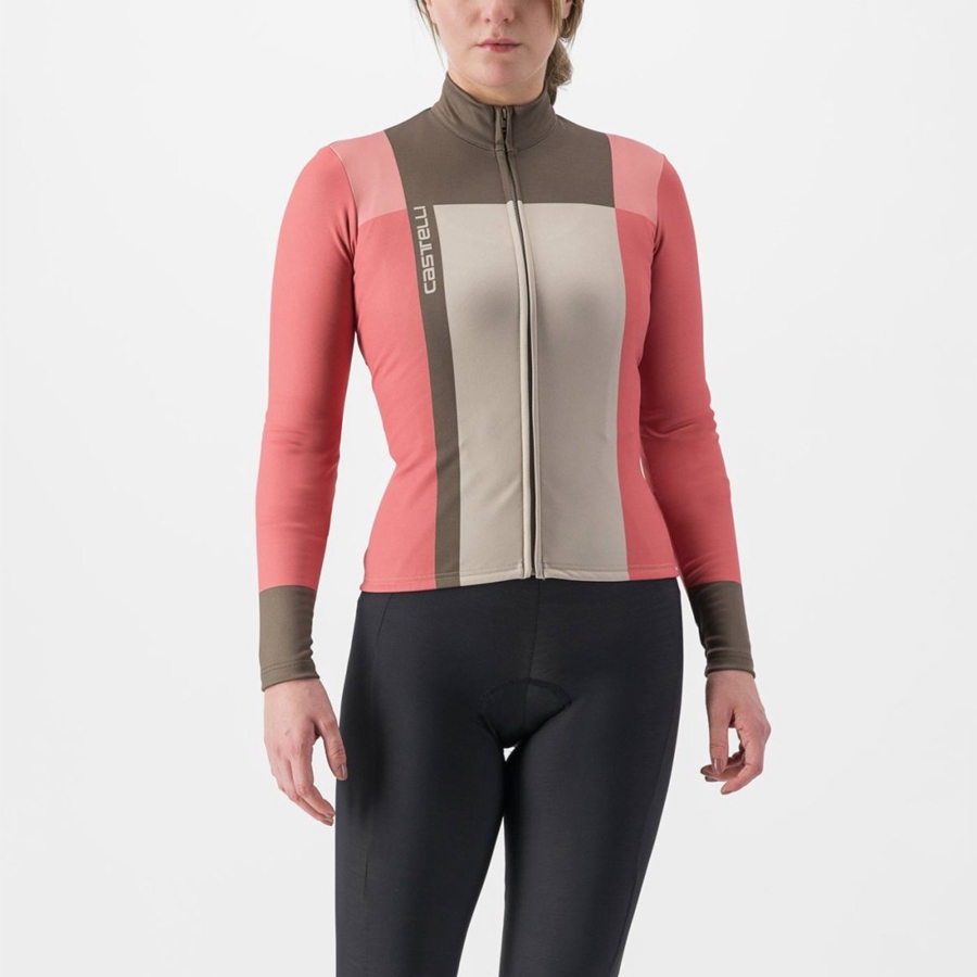 Castelli UNLIMITED W THERMAL Mez Női Piros | RBDWUJK-79