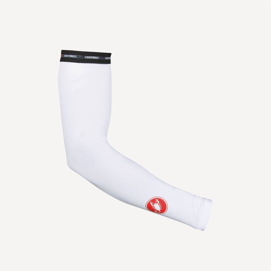 Castelli UPF 50 + LIGHT ARM SLEEVES Karmelegítő Női Fehér | KUZHTJP-20