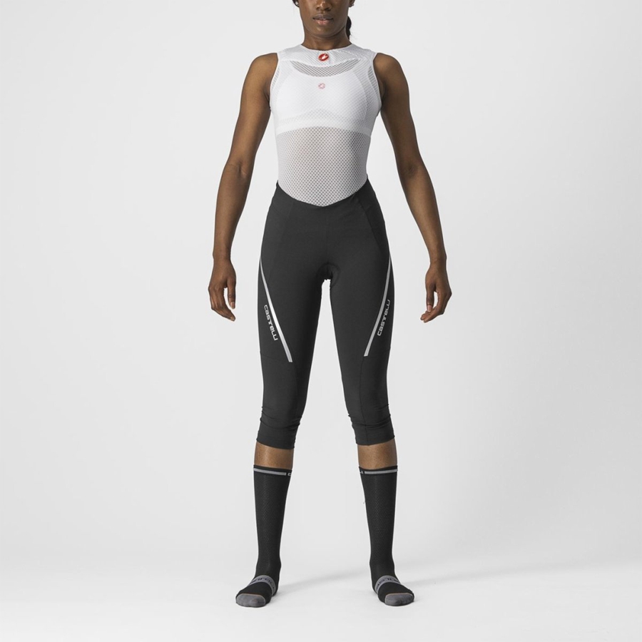 Castelli VELOCISSIMA 3 KNICKER Leggings Női Fekete Titán | PSEJQON-23