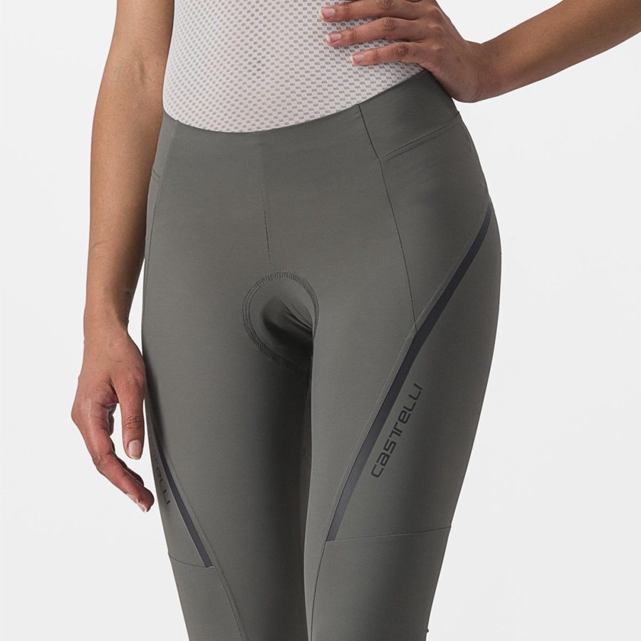 Castelli VELOCISSIMA 3 KNICKER Leggings Női Szürke Sötétszürke | HPNSWUT-36