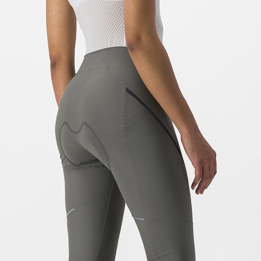 Castelli VELOCISSIMA 3 KNICKER Leggings Női Szürke Sötétszürke | HPNSWUT-36