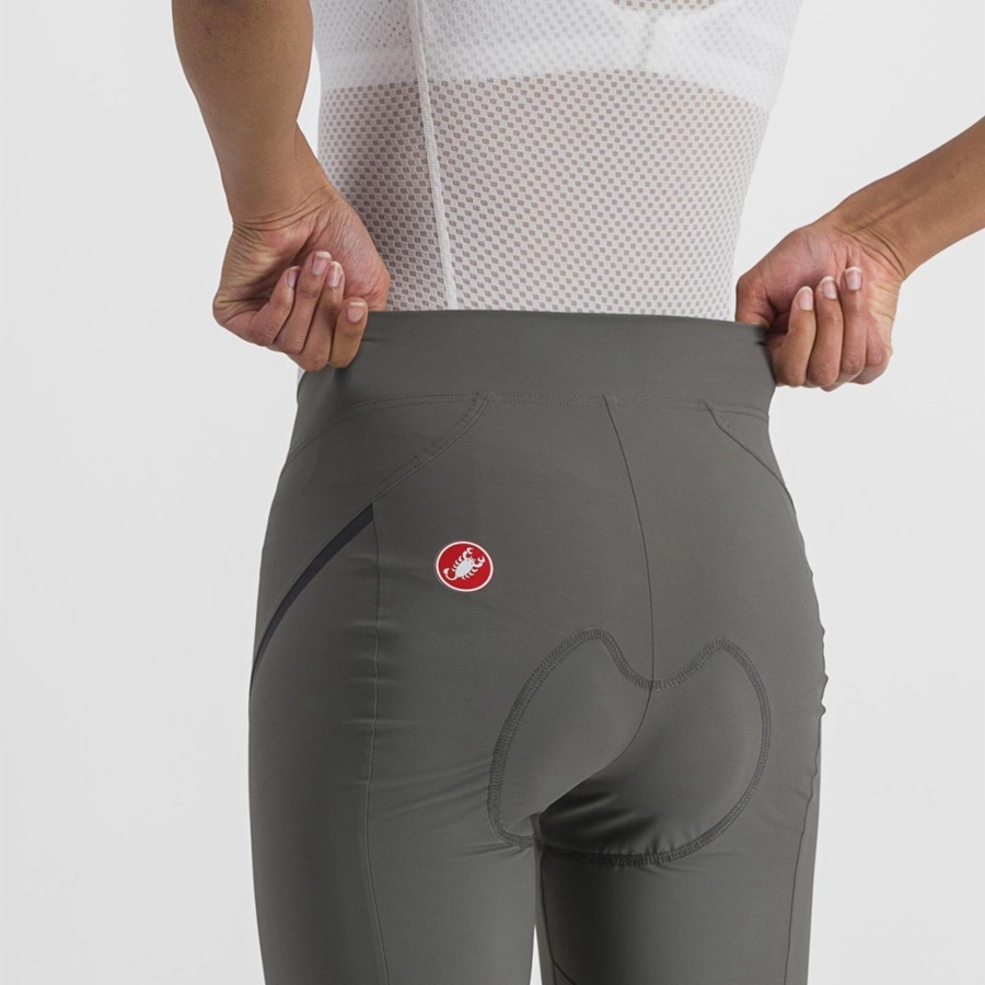 Castelli VELOCISSIMA 3 KNICKER Leggings Női Szürke Sötétszürke | HPNSWUT-36