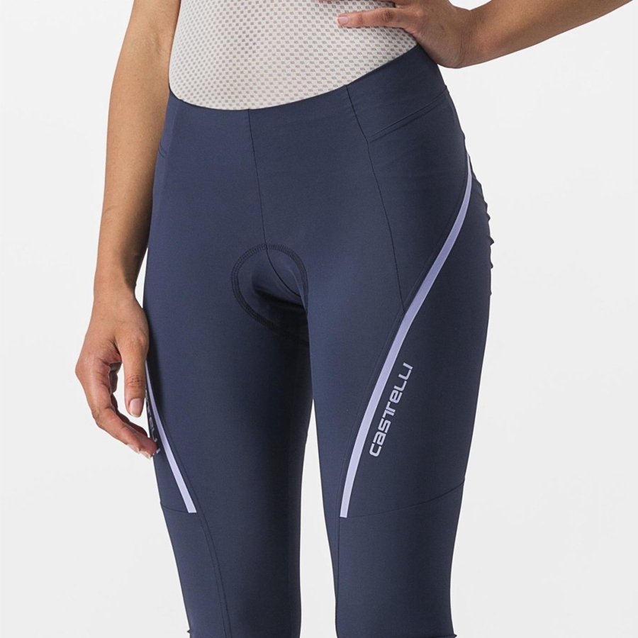 Castelli VELOCISSIMA 3 KNICKER Leggings Női Kék Lila Fehér | ZKRYDIO-20