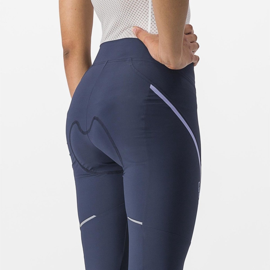 Castelli VELOCISSIMA 3 KNICKER Leggings Női Kék Lila Fehér | ZKRYDIO-20