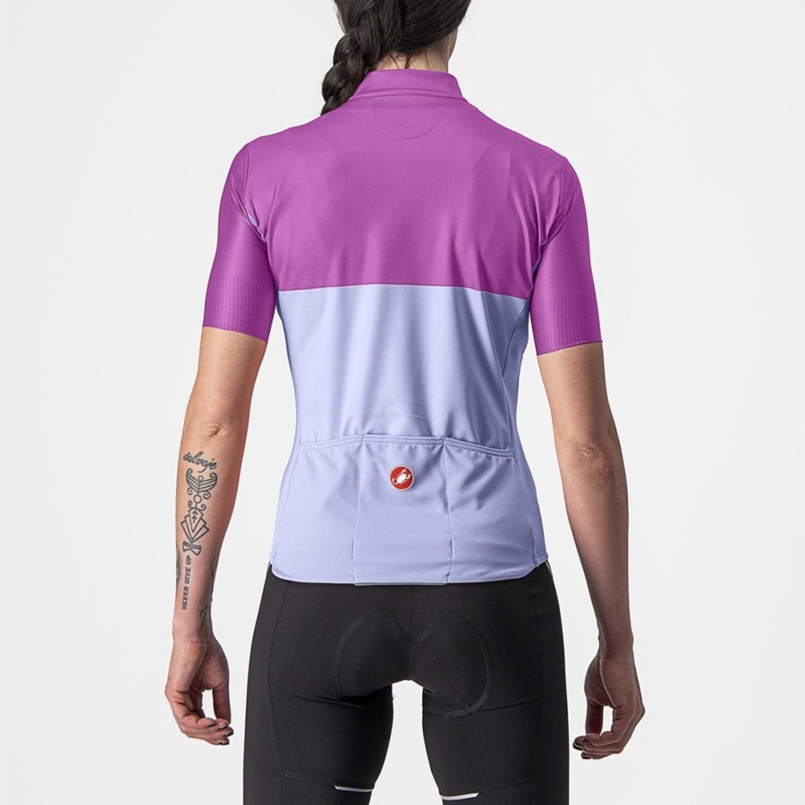 Castelli VELOCISSIMA Mez Női Lila Fehér | DCHXEYF-49