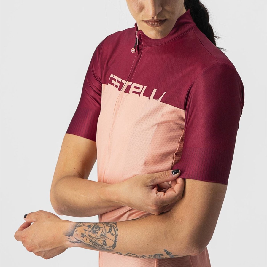 Castelli VELOCISSIMA Mez Női Rózsaszín Bordó | JTNEYDA-61