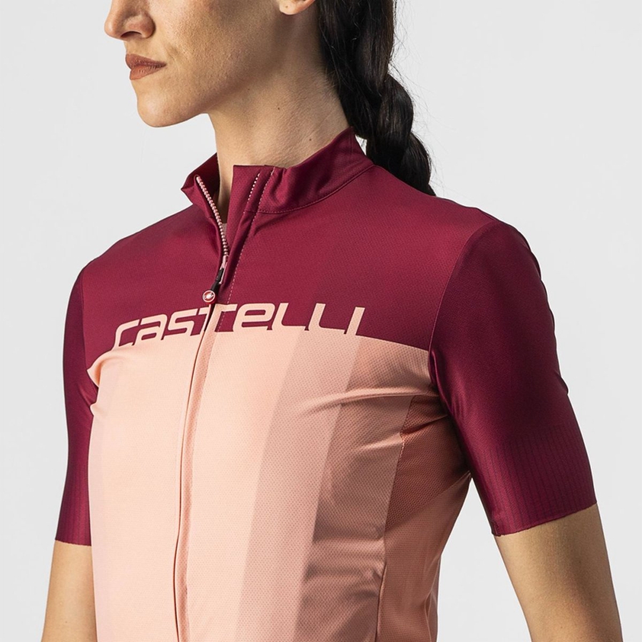 Castelli VELOCISSIMA Mez Női Rózsaszín Bordó | JTNEYDA-61