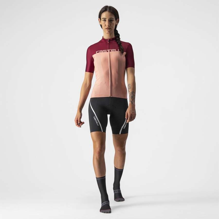 Castelli VELOCISSIMA Mez Női Rózsaszín Bordó | JTNEYDA-61