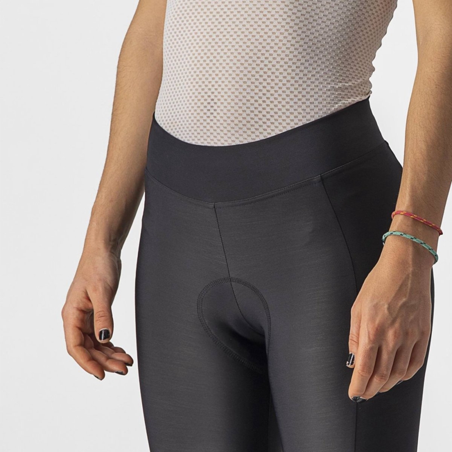 Castelli VELOCISSIMA THERMAL KNICKER Leggings Női Fekete Fekete | OWFZPSN-92