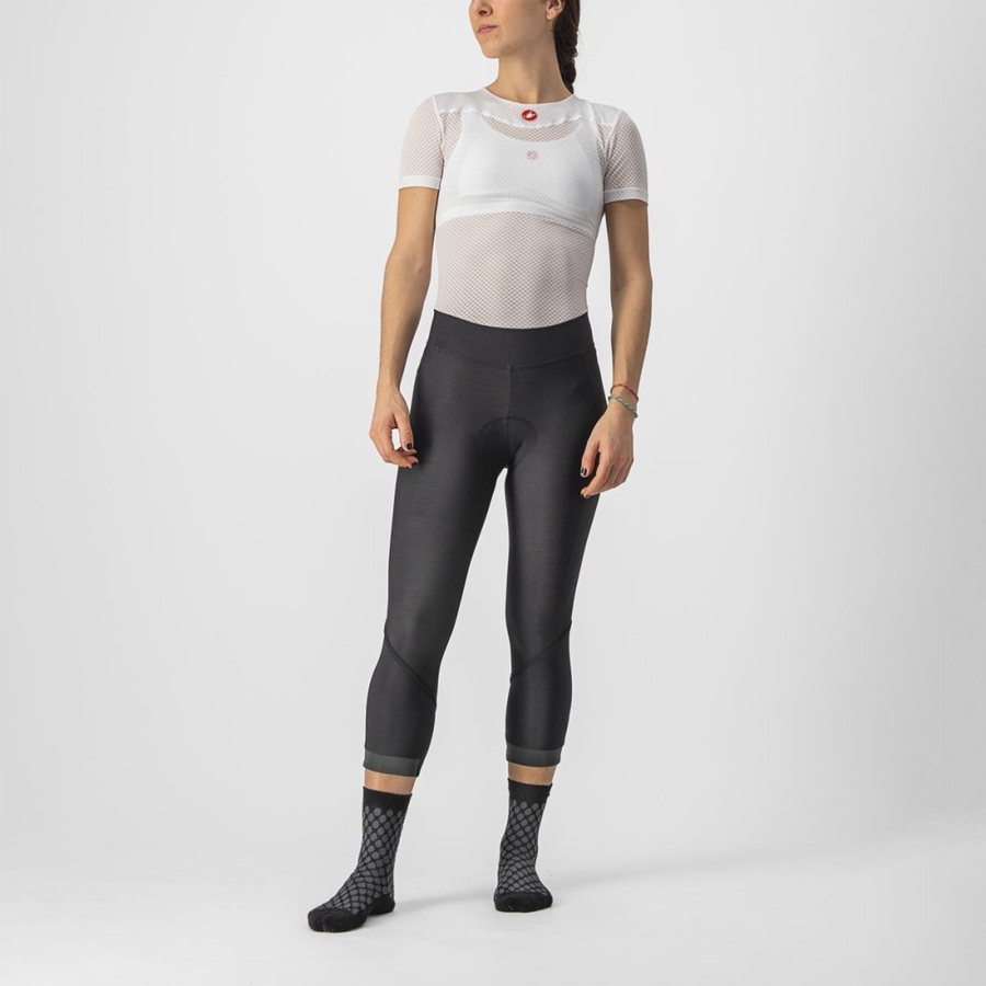 Castelli VELOCISSIMA THERMAL KNICKER Leggings Női Fekete Fekete | OWFZPSN-92