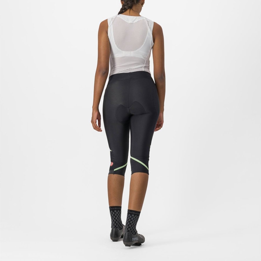 Castelli VELOCISSIMA THERMAL KNICKER Leggings Női Fekete Menta Fekete | RIYSXWD-56