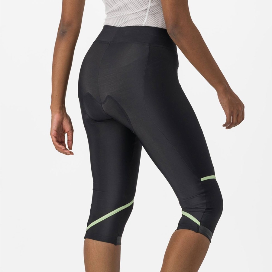 Castelli VELOCISSIMA THERMAL KNICKER Leggings Női Fekete Menta Fekete | RIYSXWD-56