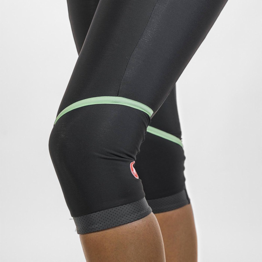 Castelli VELOCISSIMA THERMAL KNICKER Leggings Női Fekete Menta Fekete | RIYSXWD-56