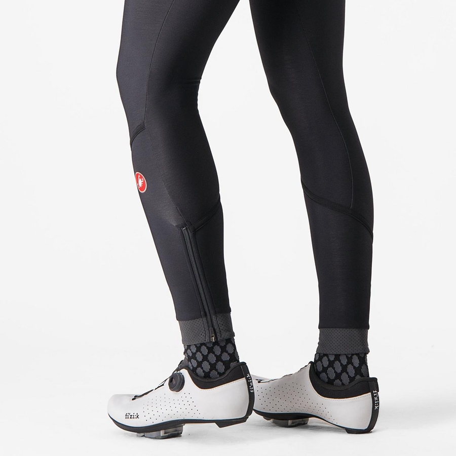 Castelli VELOCISSIMA THERMAL Leggings Női Fekete Fekete | GMSCLXK-15