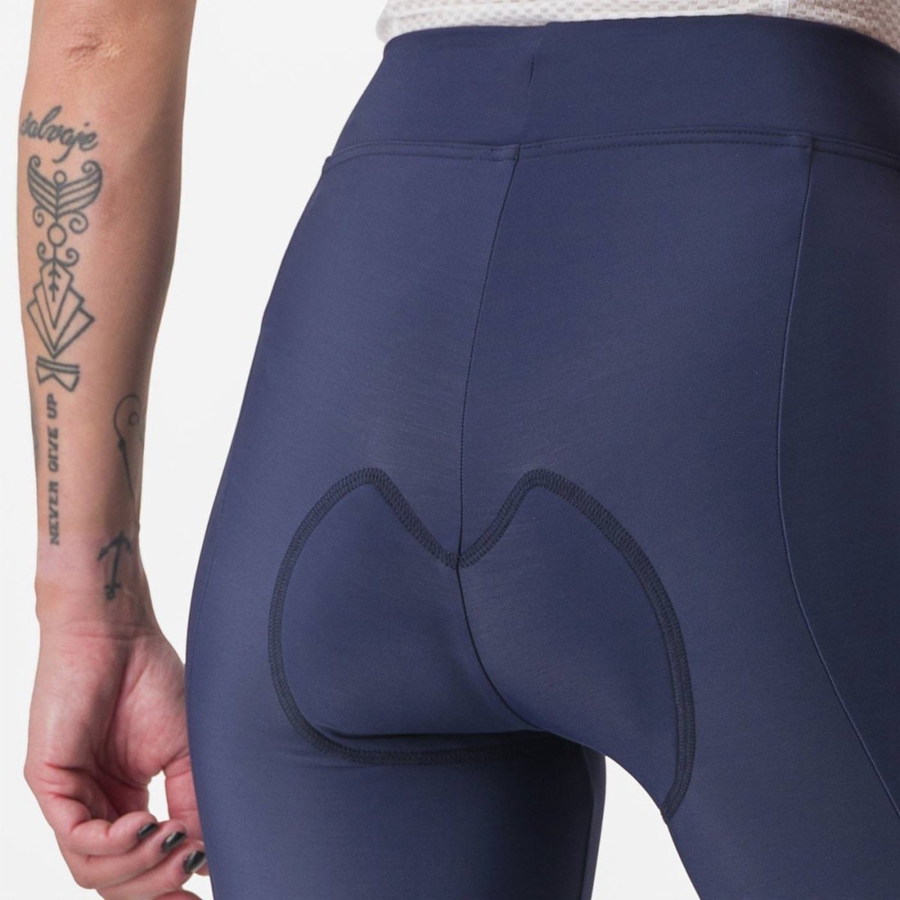 Castelli VELOCISSIMA THERMAL Leggings Női Kék Titán | WSKQCBE-97