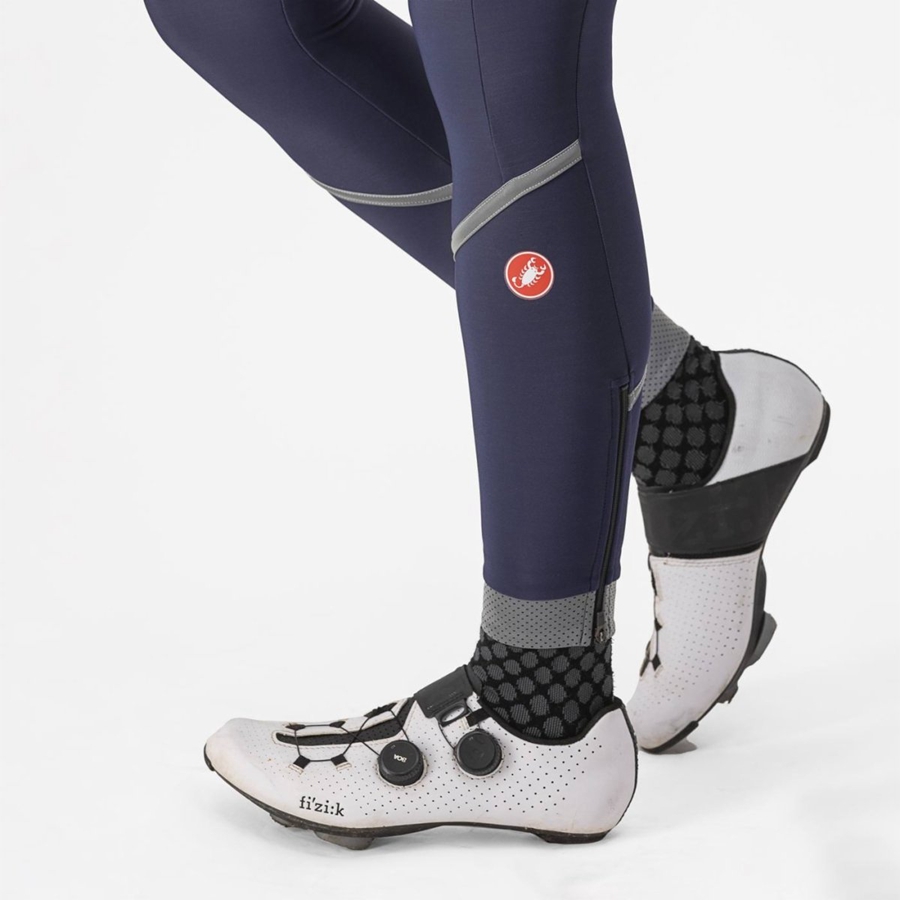 Castelli VELOCISSIMA THERMAL Leggings Női Kék Titán | WSKQCBE-97