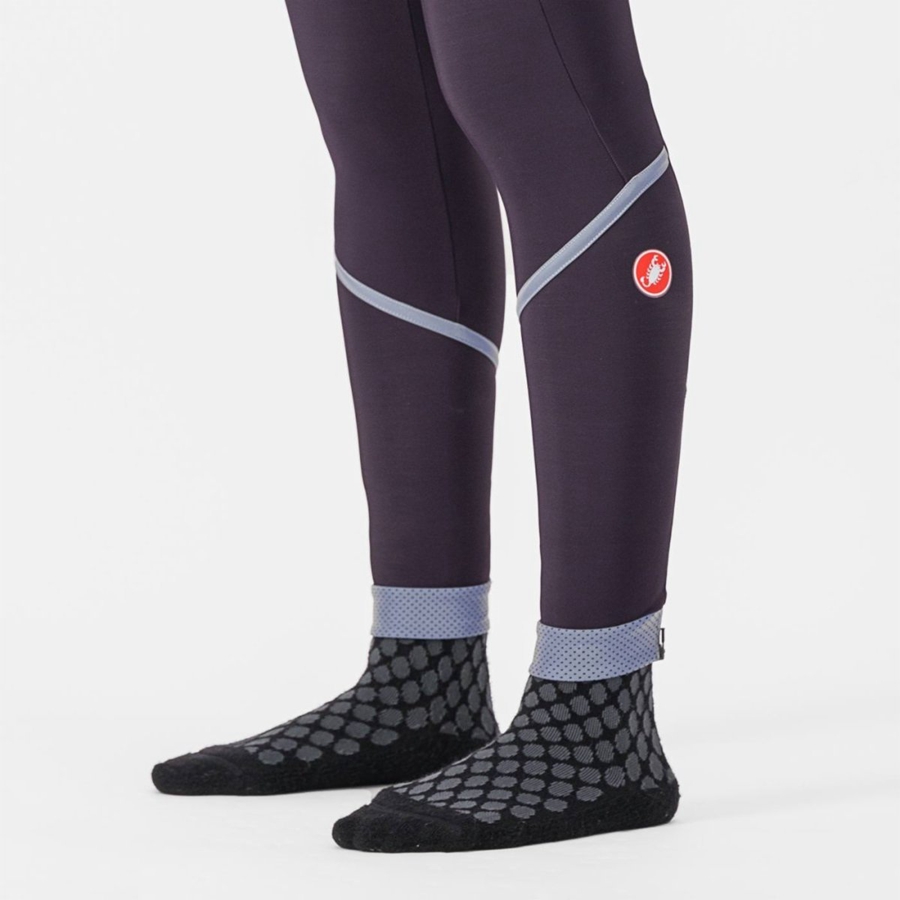 Castelli VELOCISSIMA THERMAL Leggings Női Titán | KJVEAYH-26