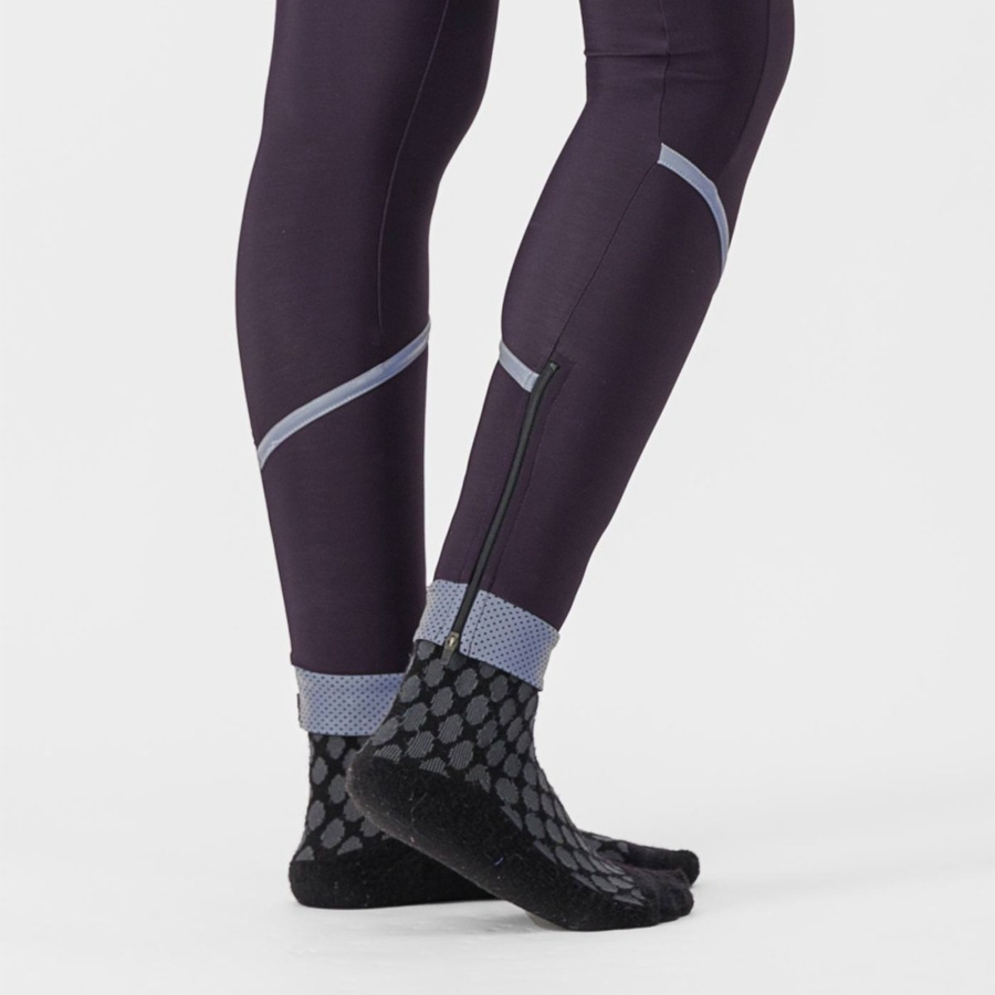 Castelli VELOCISSIMA THERMAL Leggings Női Titán | KJVEAYH-26