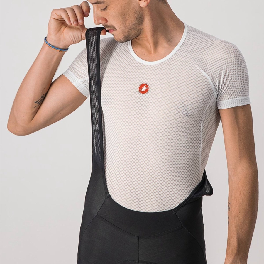 Castelli VELOCISSIMO 5 Harisnya Bib-vel Férfi Fekete Titán | JZWIHBY-92