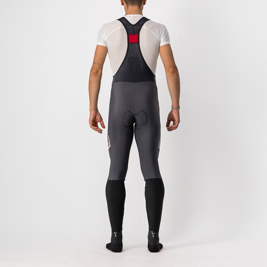 Castelli VELOCISSIMO 5 Harisnya Bib-vel Férfi Sötétszürke Titán | OBEFKTX-63